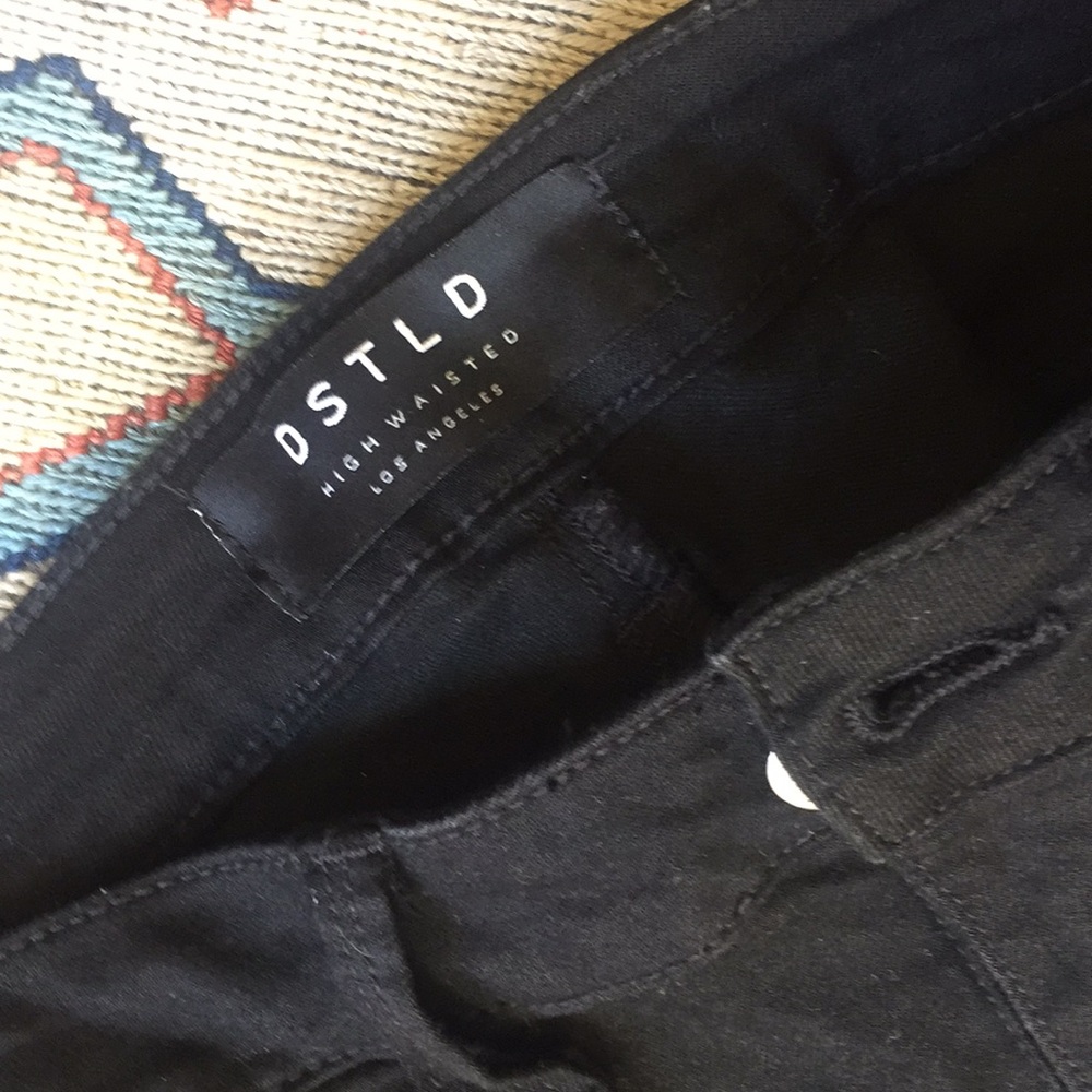 Power stretch black high waisted DSTLD jeans